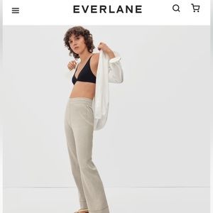 Everlane Small Ribbed Flare - Heathered Oat